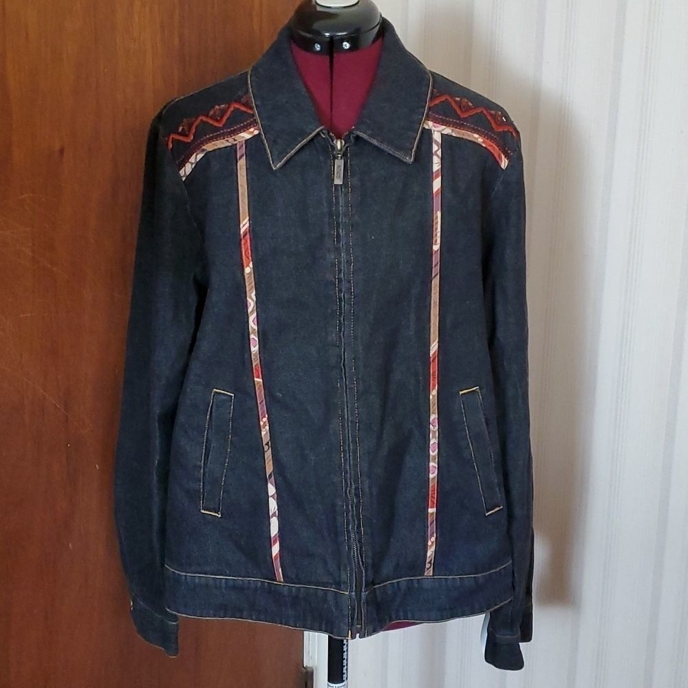 50% off SALE-KOOS OF Course denim zip up jacket size M